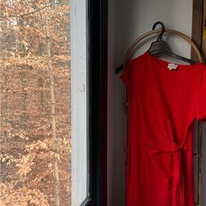 Sézane Pippa dress in Coral